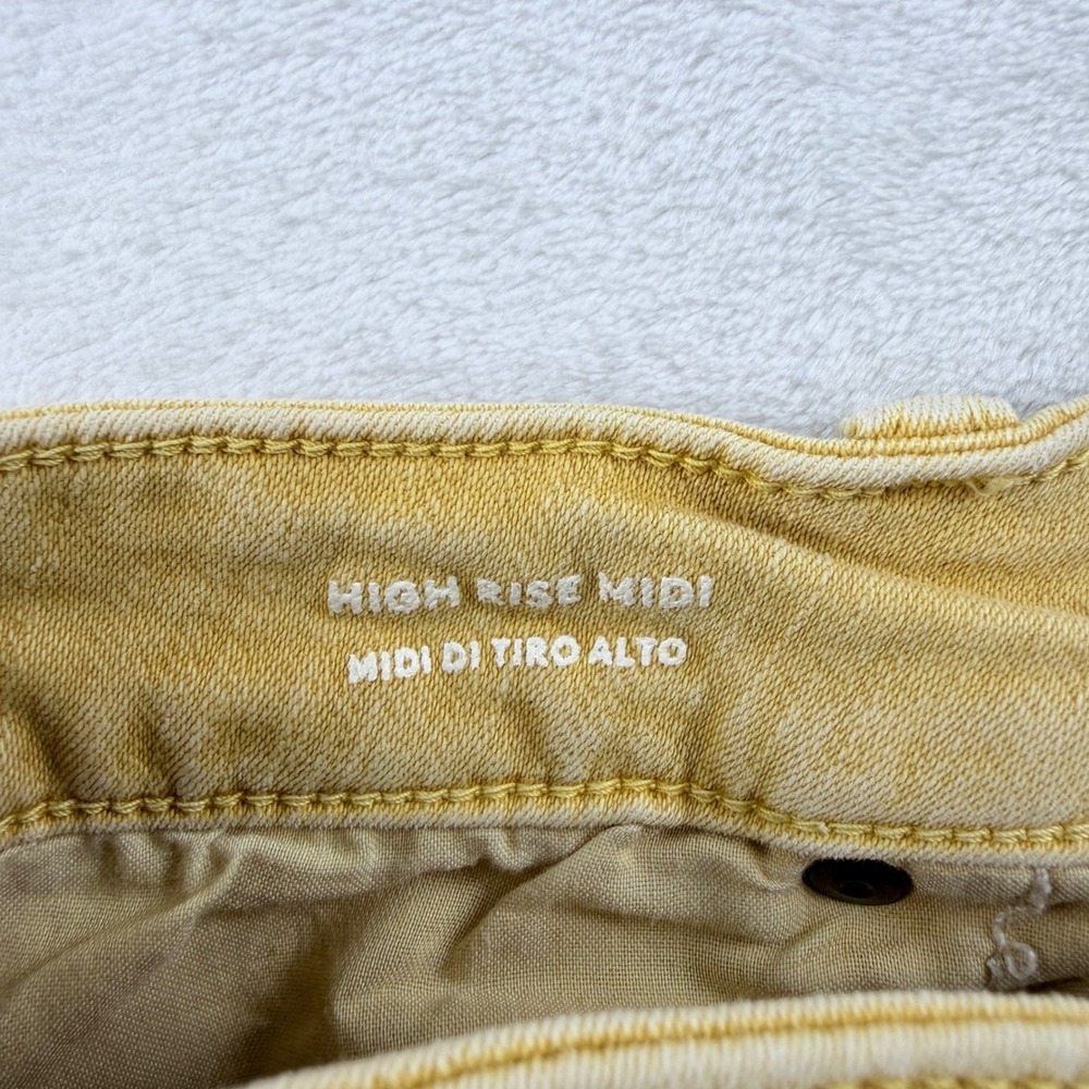 Universal Thread Shorts High Rise Midi Yellow 4/27 - Picture 5 of 8